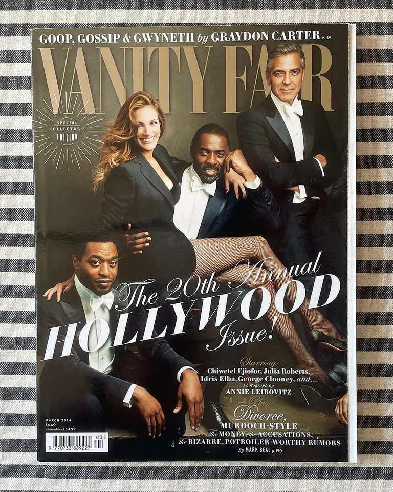  Vanity Fair March 2014 – The Hollywood Issue, Idris Elba, Julia Roberts - Image 1 of 1