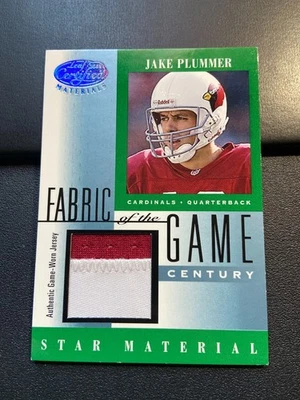 Tela del juego 2001 Leaf Certified Materials Jake Plummer/21 parche de 2 colores Foto 1 de 2