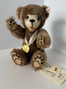 Berryman Bär Mohair Teddy Steiff 90th Anniversary #06770 / 7000 Knopf & Etikett - Bild 1 von 8