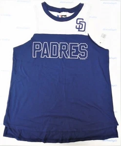 San Diego Padres Women's M GIII 4her Coin Toss Tank Top Shirt 469 - Picture 1 of 3