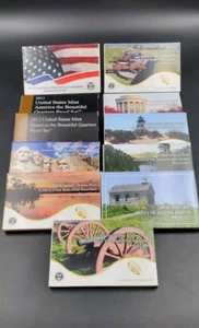 Complete 2010 - 2020 ATB 25c Clad Quarter Proof Set 55 Coins With COA & BOX - Picture 1 of 10
