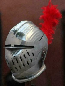 Medieval Combat Close Helmet Bettlefield/Halloween Costume Cosplay - Foto 1 di 7
