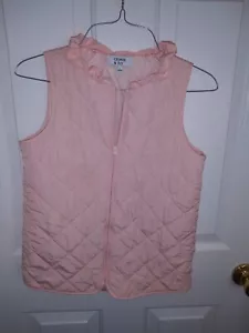 Crown and Ivy Girls Quilted Full Zip Puffer Vest Pink Size Large 10 / 12 - Picture 1 of 9
