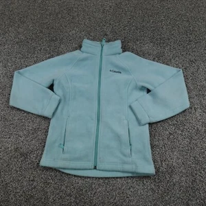 Columbia Sweater Girls Medium 10-12 Blue Outdoor Zip Sweatshirt Casual Preppy - Picture 1 of 16