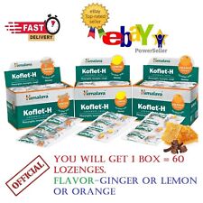 HIMALAYA KOFLET-H LOZENGES PROMPT RELIEF FROM COUGH 1 BOX (60 LONZENGES)FREE SIP