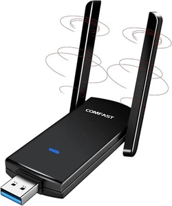 USB-WLAN-Adapter 1300 Mbit/s Dualband mit USB 3.0 & High-Gain-Antennen - Bild 1 von 6