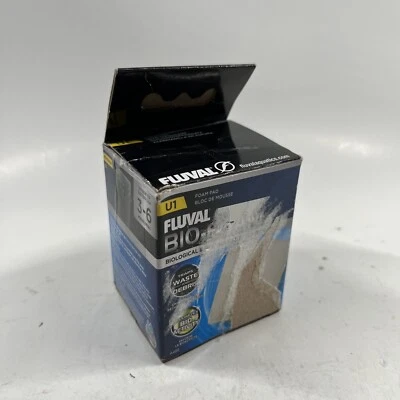Almohadilla de bioespuma Fluval U1, medios de filtro de acuario submarino de repuesto, A485 Foto 1 de 2