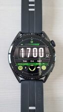 Huawei Watch GT 3 - 46 mm, acero inoxidable, pulsera deportiva - negro, coeficiente intelectual, excelente estado