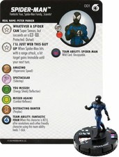 2X Spider-Man #001 Fantastic Four Fast Forces Marvel Heroclix Near Mint