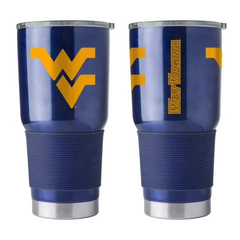 West Virginia Mountaineers 30oz Ultra Travel Tumbler [NEW] Cup Tea Mug Coffee Cover