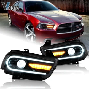 VLAND LED Projector Headlights For Dodge Charger 2011-2014 Sequential Left&Right - Bild 1 von 12