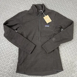 Suéter Patagonia R1 Air 1/2 Cremallera Talla Pequeña Mujer Negro Manga Larga - Imagen 1 de 13