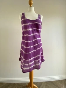 Ralph Lauren Denim & Supply Silk Tie Dye Tank Top Mini Dress Size L Festivals - Picture 1 of 10