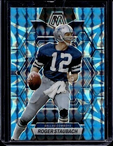 2023 Mosaic Roger Staubach Reactive Blue Prizm #63 Cowboys - Bild 1 von 2