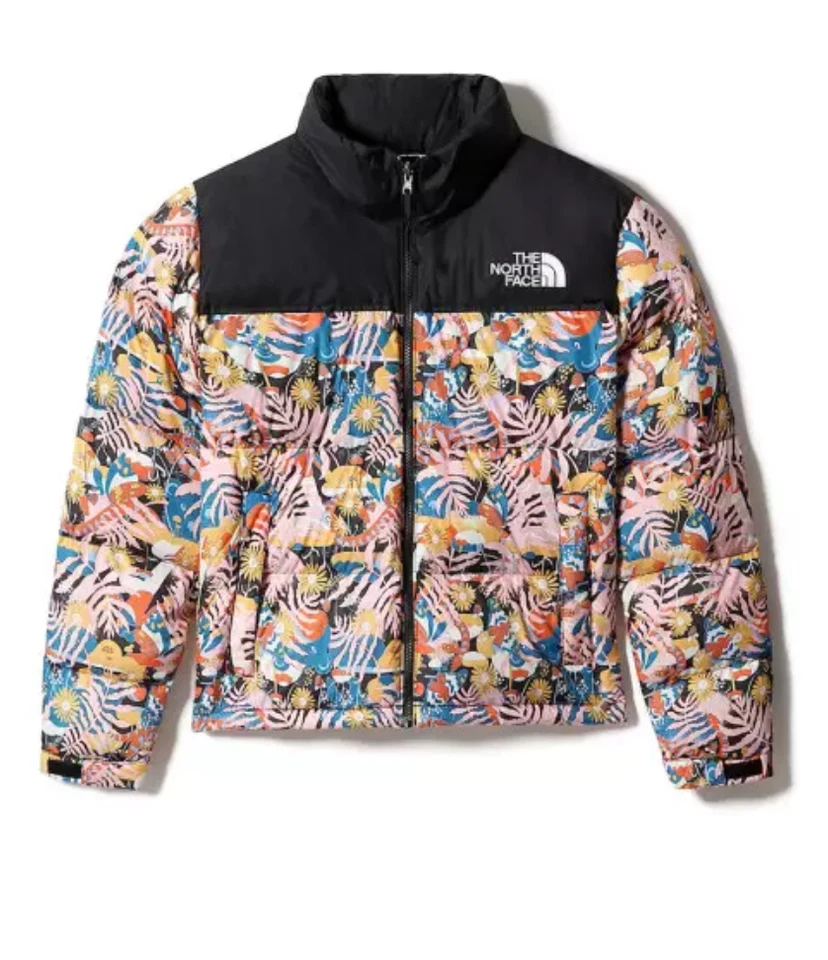 The North Face Women's Plus Size 1996 Retro Nuptse Puffer / Floral / RRP £270 - Image 1 of 4