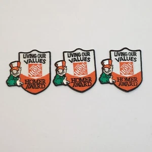 3 neue Home Depot Living Our Values Homer Award Mitarbeiter Patch BONUS 4 gebraucht - Bild 1 von 5