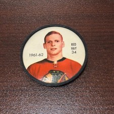 1961-62 Shirriff Salada Coin #34 Bill Hay Chicago Black Hawks