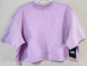 Lee® Women's Cropped Top Tee Sugar Lilac Size XL BRAND NEW - Picture 1 of 6