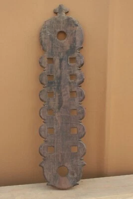 Antiguo soporte de cuchara de madera antiguo soporte de utensilios para colgar en la pared Foto 1 de 3