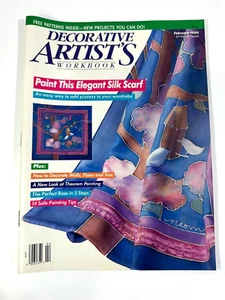 Decorative Artist's Workbook Vintage February 1990 Paint Silk Scarves w/ Pattern - Picture 1 of 5