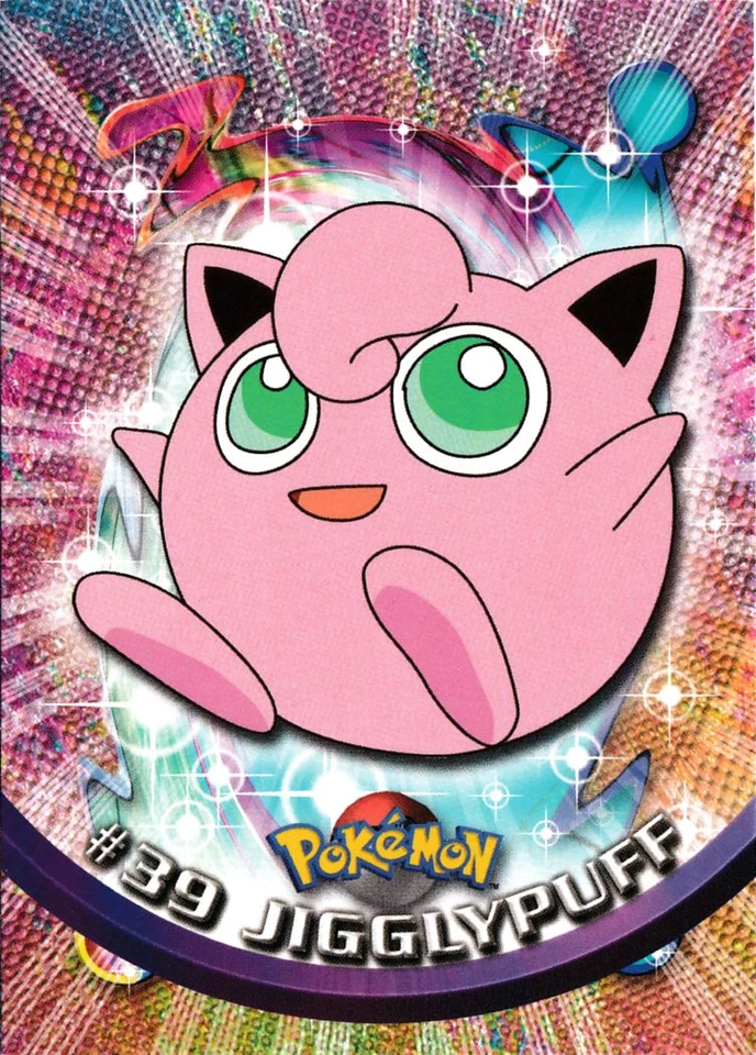 JIGGLYPUFF # 39, SERIES 1, YEAR 1999, TOPPS, BLUE LOGO IN NM CONDITION - Image 1 of 1