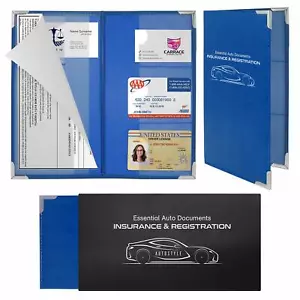 Portatarjetas y documentos de seguro Corner Guard, billetera con cierre magnético, azul - Imagen 1 de 5