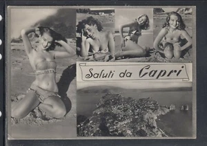 Cartolina Saluti da Capri VEDUTINE DONNE Q639 - Foto 1 di 1