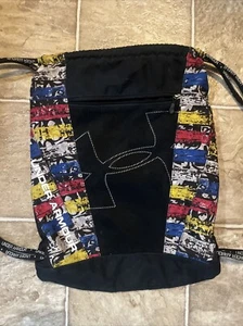 Under armor drawstring bag W/ Mesh Front Pocket Yellow Blue Red Black - Picture 1 of 5