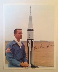Astronaut Walter Cunningham Autographed Official NASA Apollo 7 Photograph - Picture 1 of 3