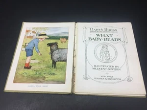 Antique Baby's Books WHAT BABY READS Herbert Strang Color Plates Illustrated - Picture 1 of 12