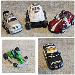 5 Cars Hot Wheels & Others Mini Go Cart Police Red White Green Silver 2" 3" - Picture 1 of 24