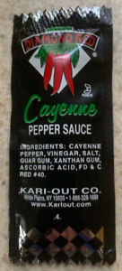 Diamond Red Cayenne Pepper Hot Sauce Packets 10 Gram (450/Case)