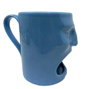 BIA Cordon Bleu Big Mouth Face Kaffeetasse Suppentasse Blau Cracker Cookie Milch Tiki - Bild 1 von 11