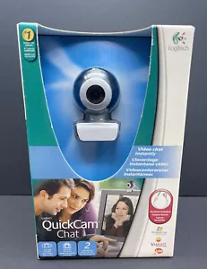 Logitech Webcam QuickCam Chat for Skype with USB 2.0 Headset & Software - Picture 1 of 5