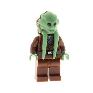 1x Lego Minifigur Star Wars Kit Fisto B-Ware abgenutzt braun Kopf 8088 sw0163 - Bild 1 von 1