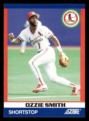 1991 Score 100 Superstars Ozzie Smith #18 St. Louis Cardinals - Image 1 of 2