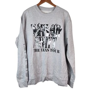 Taylor Swift 2023 Eras Tour Crewneck Sweatshirt XL grau Pullover - Bild 1 von 8