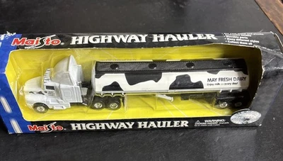 2001 Maisto Highway Haulers May Fresh Dairy Milk Truck damaged box New Old Stock - Image 1 of 4