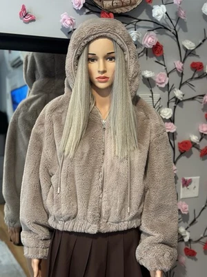 Jaqueta feminina de pele sintética Papaya – Tamanho M – Excelente estado - Imagem 1 de 4