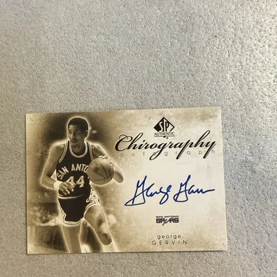 Auténtico SP 2008-09 - Quirografía George Gervin #C-GG (AU) Foto 1 de 2
