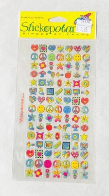 Vintage estrellas emoji iconos Stickopotamus álbum de recortes carpeta pegatinas NUEVO lote de 3 Foto 1 de 4
