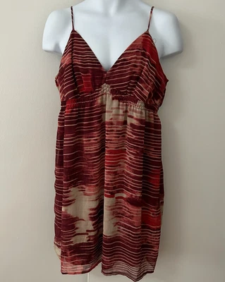 Vestido babydoll vintage Mossimo Borgoña Y2K para mujer talla XXL bohemio romántico Foto 1 de 4