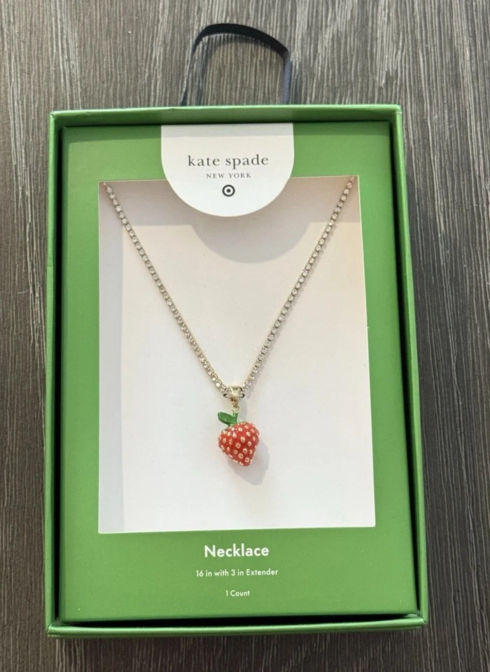 Clutch Charm Tennis Necklace 2 Earring Set kate spade Bundle new york x Target