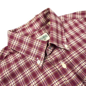 Camisa Gitman Bros Para Hombre Grande Roja A Cuadros Con Botones Manga Larga Hecha en EE. UU. De Colección - Imagen 1 de 13