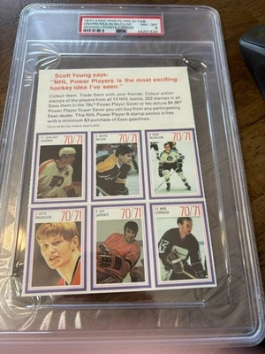 1970 Esso Power Players W/TAB PSA 8 Keith Magnuson (Correct) Guy  Lapointe Rare - Image 1 of 2