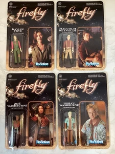 Firefly Reaction Figures x 4 Mal, Zoe, Wash, Kaylee, Sci Fi - Picture 1 of 16