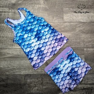 Beloveco Girl's Boyshort Tankini Swimsuit Size L - Picture 1 of 2