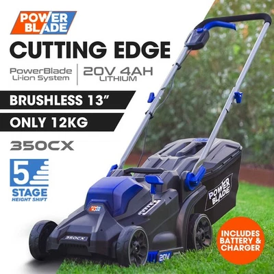 POWERBLADE 350CX 20V 13" Cordless Lawn Mower Kit with Battery and Fast Charger - image 1 of 4