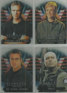 Stargate SG-1 Temporada 7 - S1-S4 "Equipo SG-1" Juego de 4 cartas de persecución de acetato #038/600 - Imagen 1 de 1
