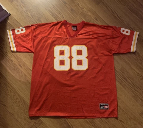 VTG 90s Kansas City Chiefs Jersey Tony Gonzalez #88  Logo Athletic USA Made 3XL Cover